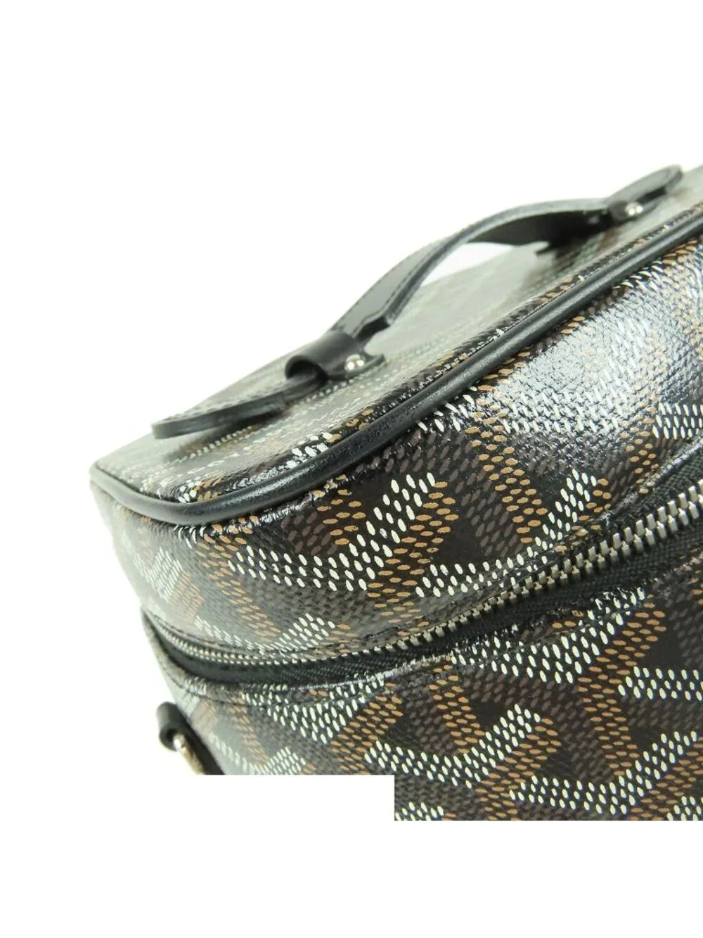 Goyard Souple Muse PM Noir Black Leather Vanity Bag Handbag
